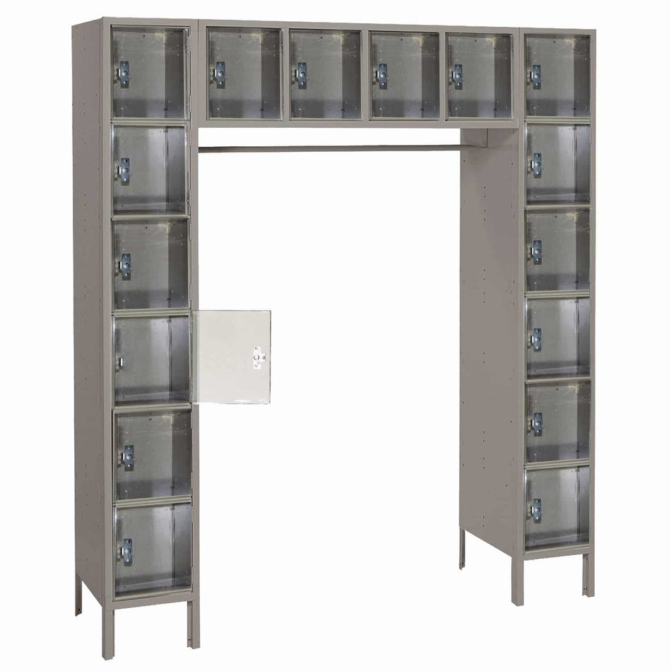 16 Door ClearSight Locker LockeRack System - Lyon