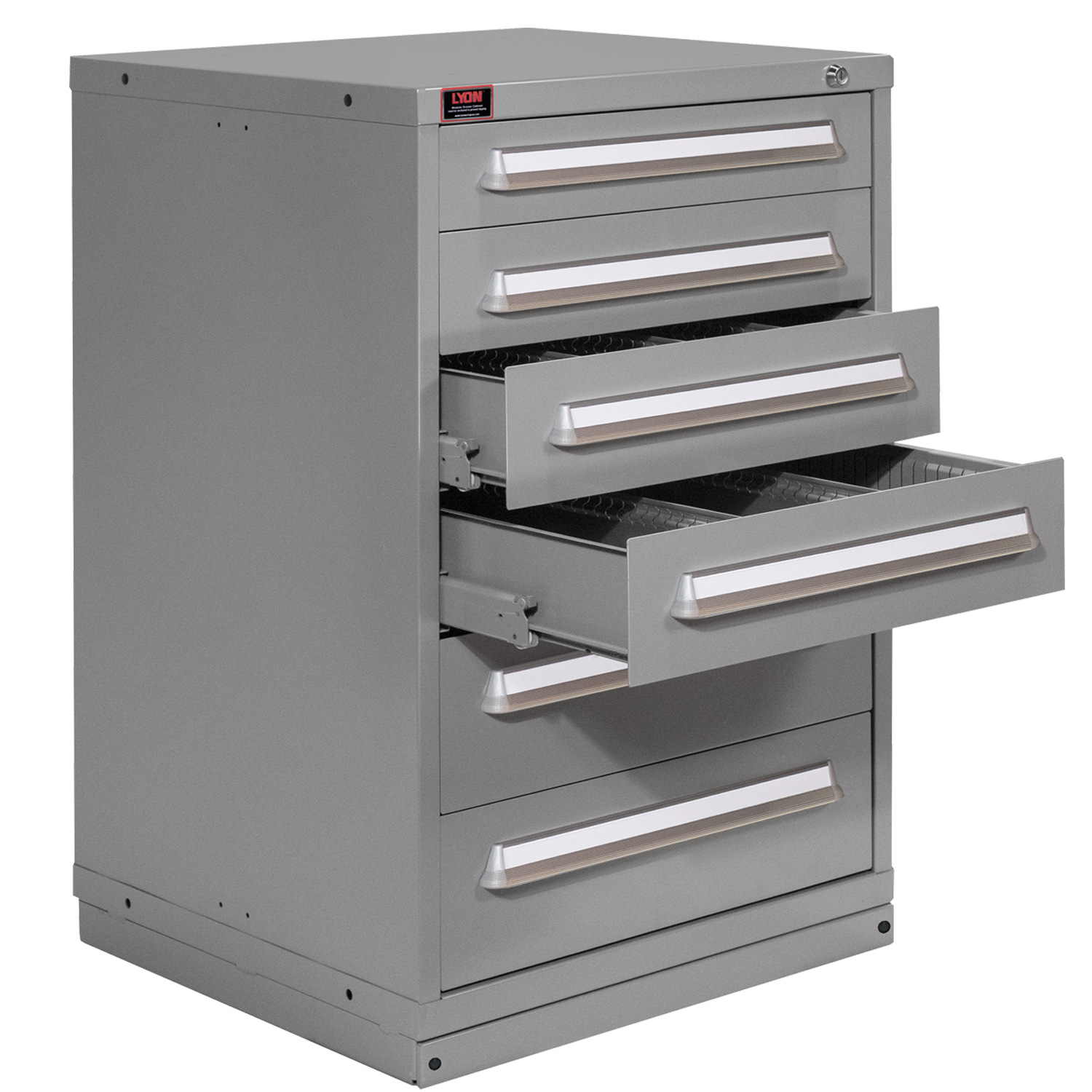 Quick Ship 6 Drawer Modular Cabinet with 84 Compartments Standard Wide Counter Height - Lyon