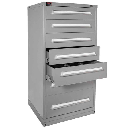 Quick Ship 7 Drawer Modular Cabinet with 77 Compartments Standard Wide Eye-Level Height - Lyon