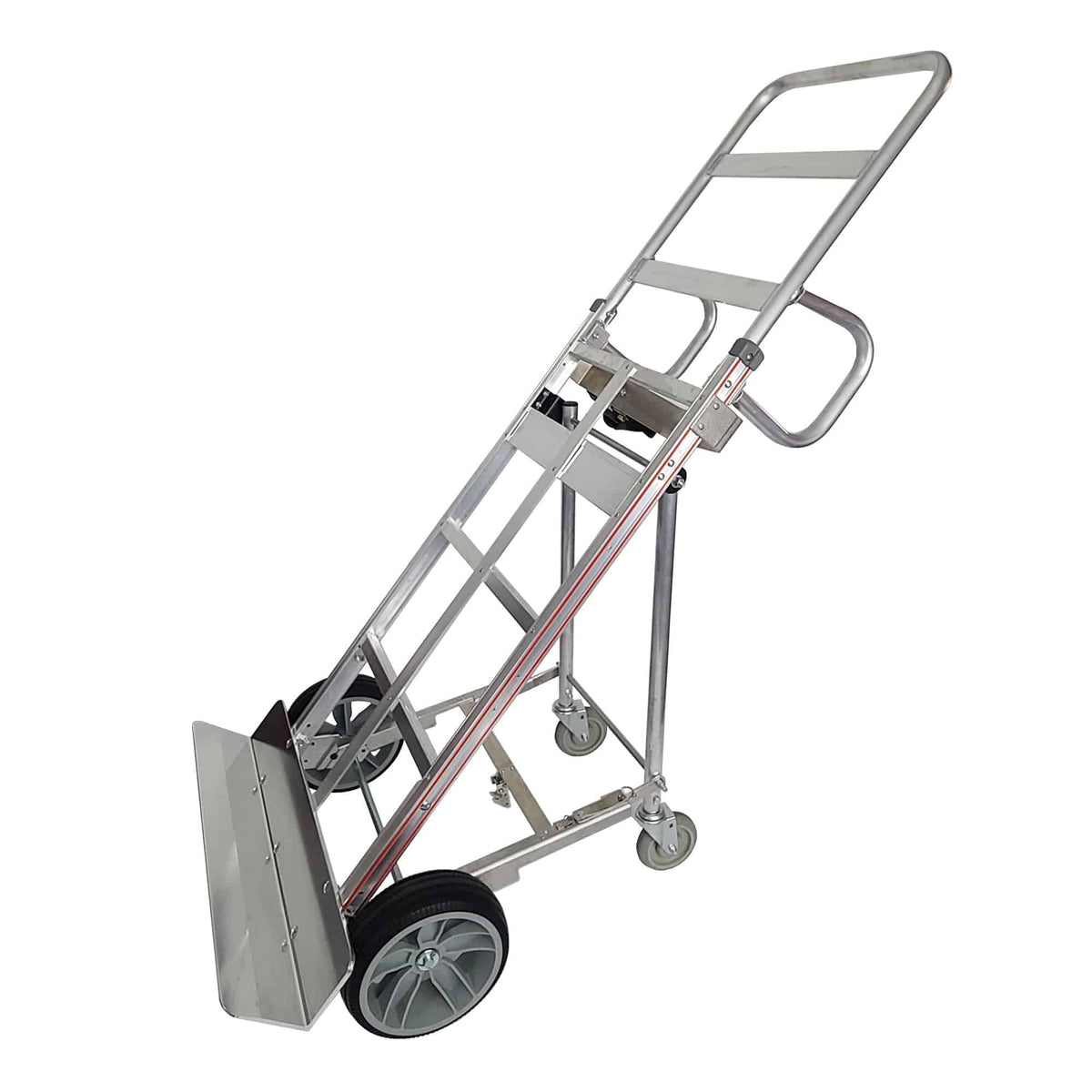 B&P Liberator XT Extra Wide Hand Truck - 4th Wheel Attachment - Snap-On Deck - B&P Manufacturing