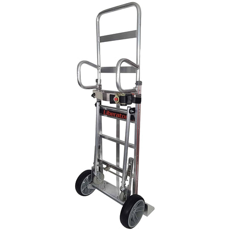 B&P Liberator XT Extra Wide Hand Truck - 4th Wheel Attachment - Snap-On Deck - B&P Manufacturing