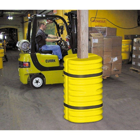 Column Protectors for Weight Bearing Columns 42"H (Yellow) - Eagle Manufacturing