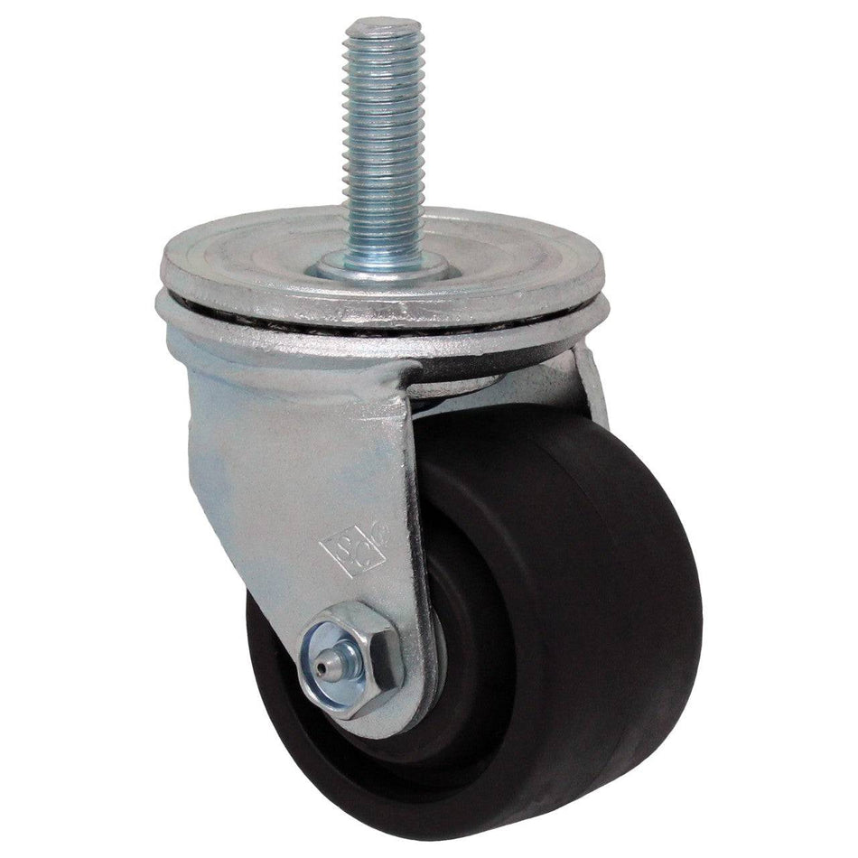 3" x 1-13/16" MaxRok Whl Low Profile Threaded Swivel Stem Caster 1000 lbs. Cap. - Durable Superior Casters