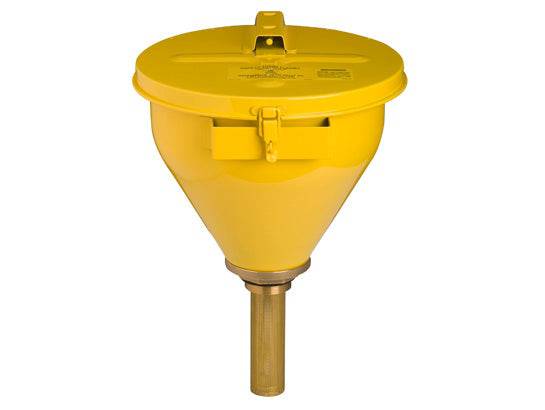 Steel Drum Funnel, 6" Flame Arrest, S/C Cover, Tip Protection Kit - Justrite