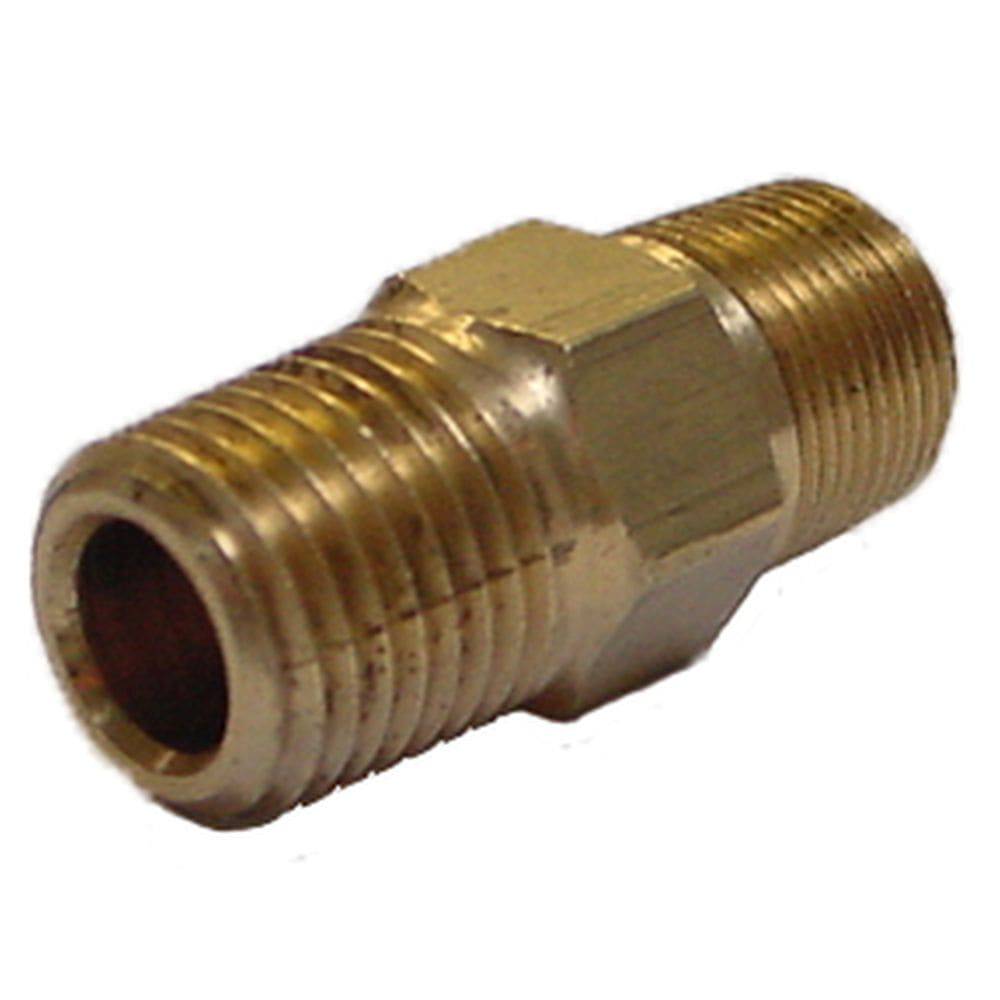 Nipple - 1/4" NPT male x 1/2"–27 male - Lincoln Industrial