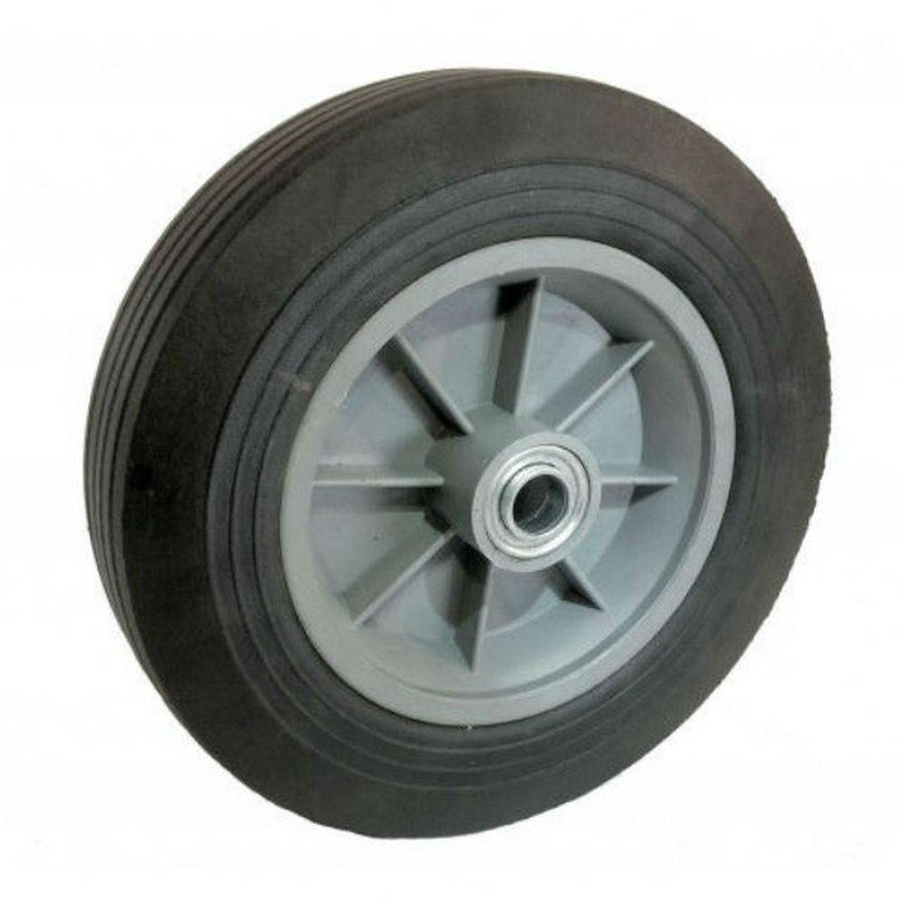 10" x 2-3/4" Eco-Rubber Flat Free Wheel (Centered Hub) - 650 lbs. Capacity - Durable Superior Casters