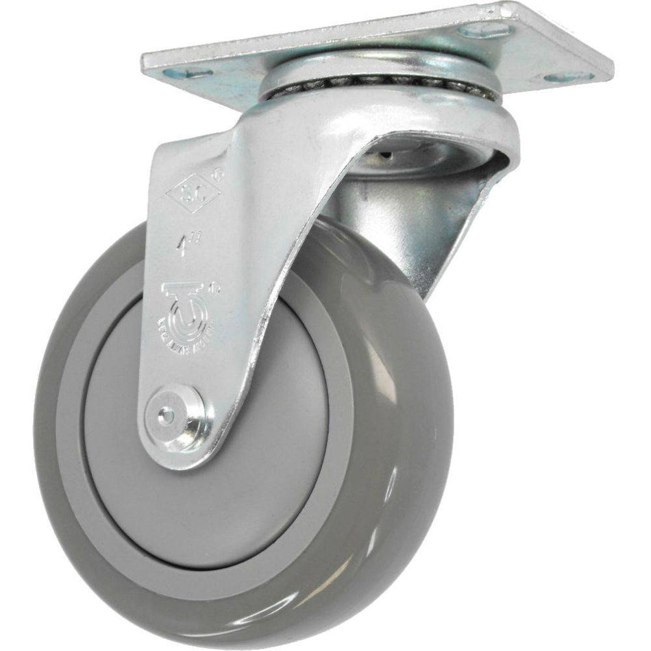 4" x 1-1/4" Poly-Pro Wheel Swivel Caster - 350 lbs. capacity - Durable Superior Casters