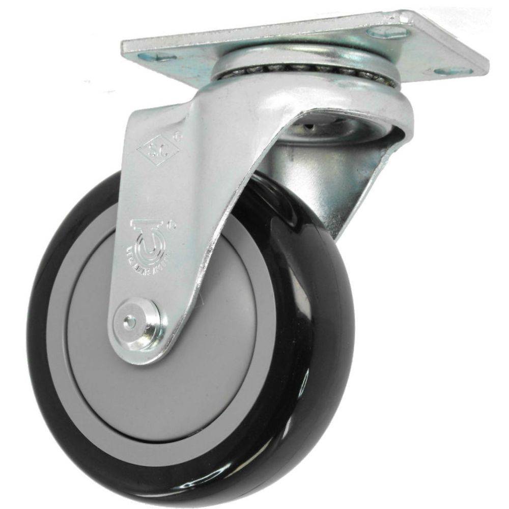 5" x 1-1/4" Poly-Pro Wheel Swivel Caster - 300 lbs. capacity - Durable Superior Casters