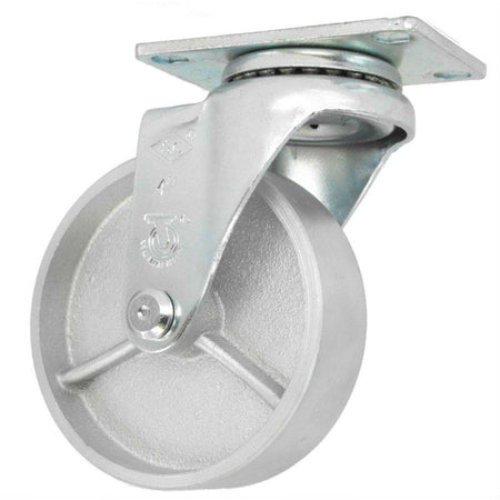 4" x 1-1/4" Semi-Steel Wheel Swivel Caster - 300 lbs. Capacity - Durable Superior Casters