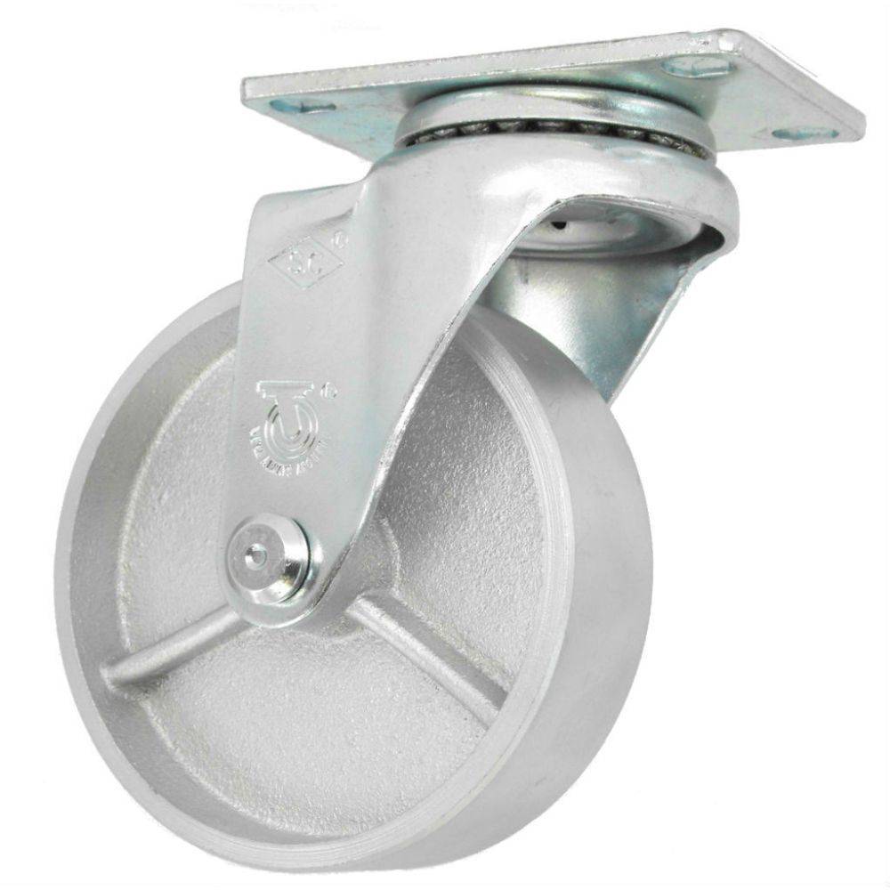 5" x 1-1/4" Semi-Steel Wheel Swivel Caster - 300 lbs. Capacity - Durable Superior Casters