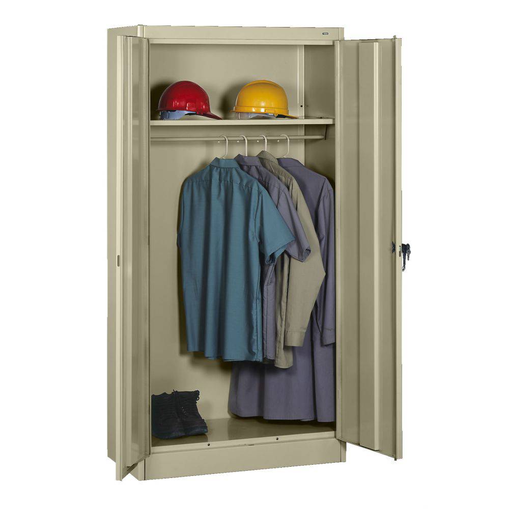 Standard Wardrobe Cabinet (Unassembled) 36"w x 18"d x 72"h - Tennsco