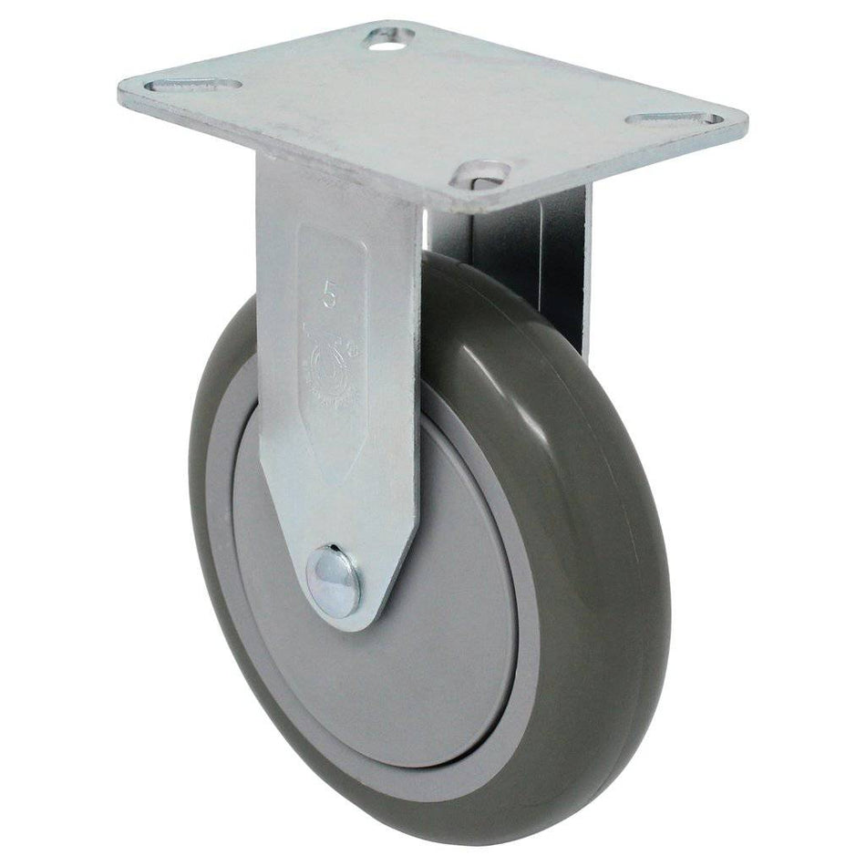 5" x 1-1/4" Poly-Pro Wheel Rigid Caster - Durable Superior Casters - product view 2