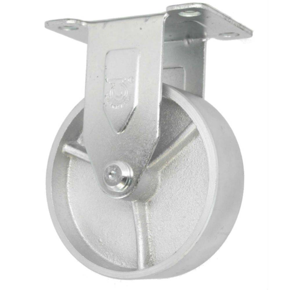 5" x 1-1/4" Semi-Steel Wheel Rigid Caster - 300 lbs. Capacity - Durable Superior Casters