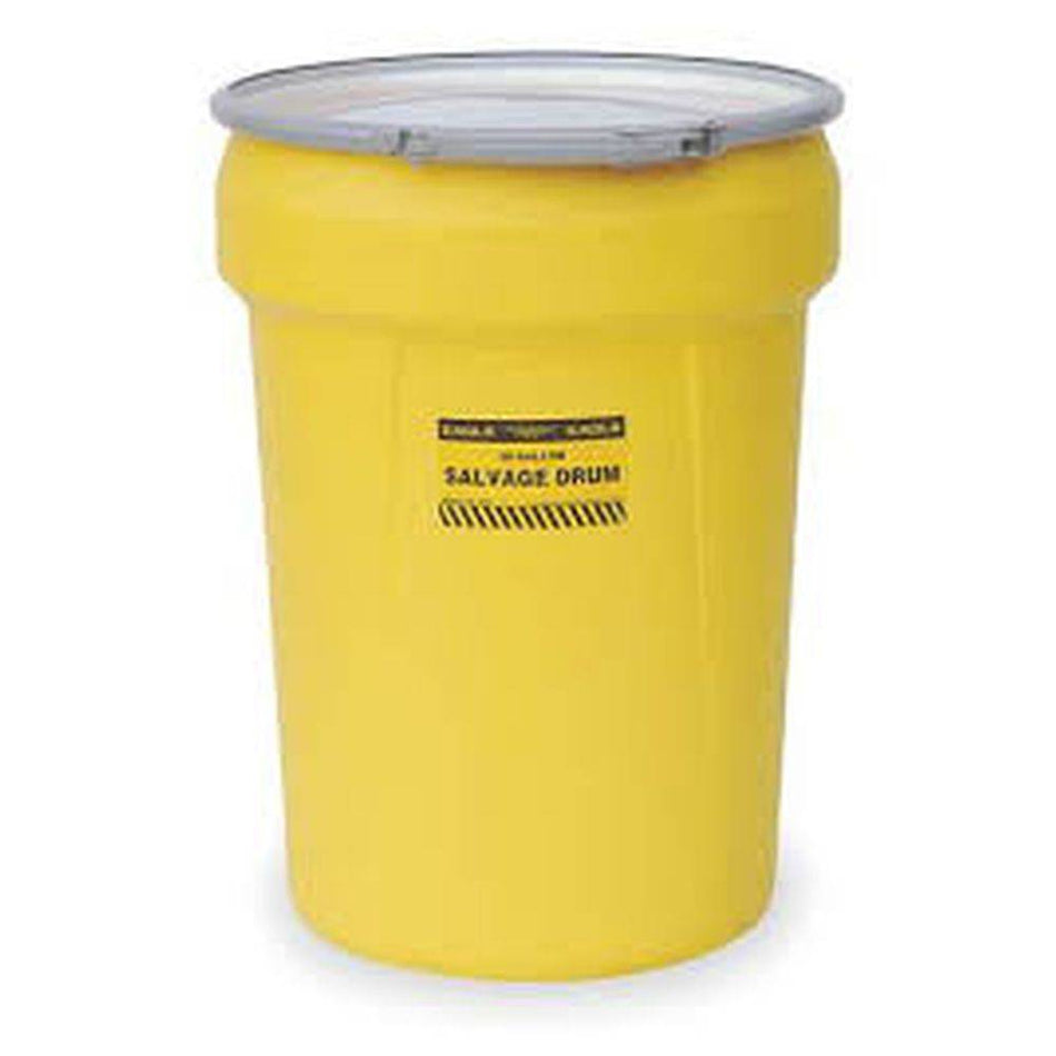 Salvage Drum 30 Gal. Yellow w/ Metal Lever-Lock Ring - Eagle Manufacturing