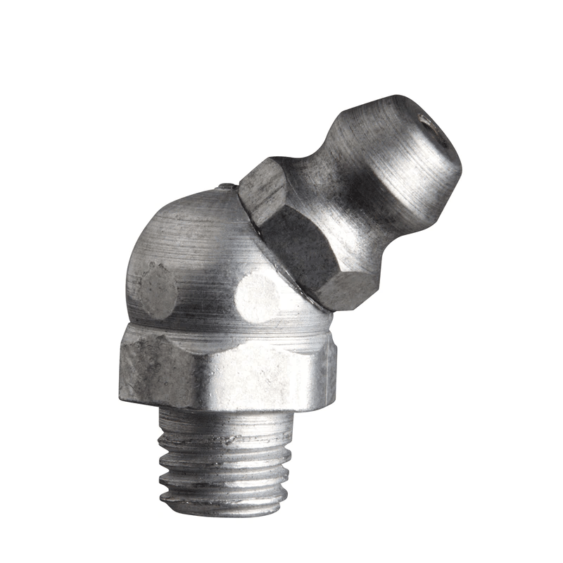 Alemite 1637-B1 13/64" Shank Length Lubrication Fitting, 45 Degree (Pack of 50) - Alemite