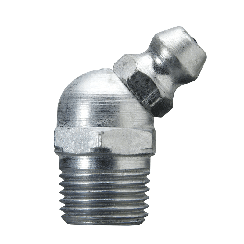 Alemite 1688-B 19/64" Shank Length Fitting Adapter, 45 Degree (Pack of 50) - Alemite