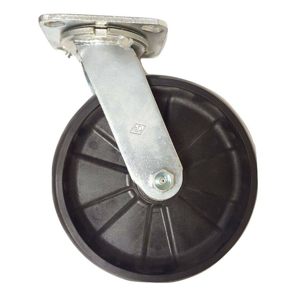 8" x 2" MaxRok Wheel Swivel Caster - 1250 lbs. Capacity - Durable Superior Casters