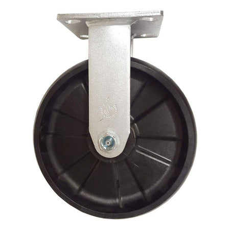 8" x 2" MaxRok Wheel Rigid Caster - 1250 lbs. Capacity - Durable Superior Casters