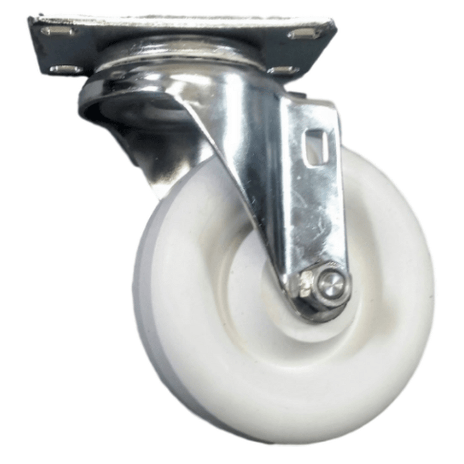 4" x 1-1/4" Polyolefin Wheel Swivel Caster Stainless Steel - Durable Superior Casters