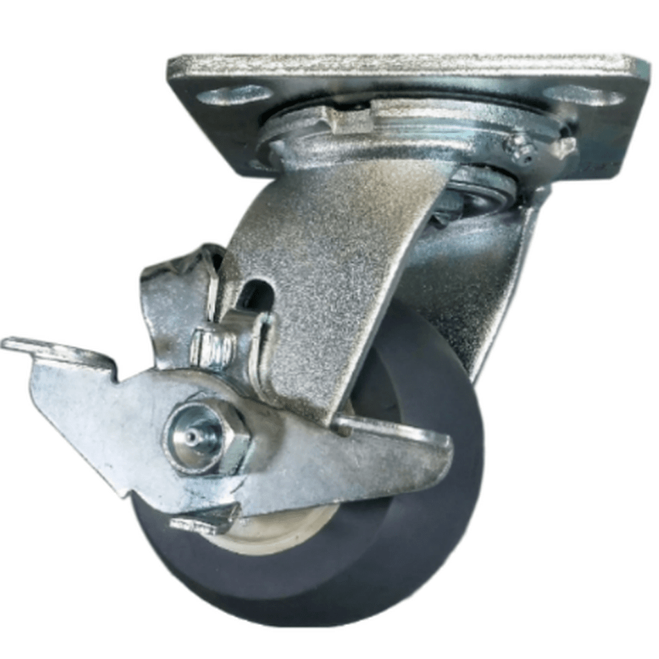 4" x 2" Thermo-Pro Wheel Swivel Caster W/ Top Lock Brake - 300 lbs Capacity - Durable Superior Casters