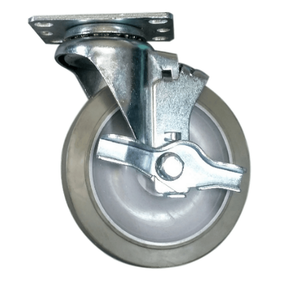 5" x 1-1/4" Nomadic Wheel Swivel Caster W/ Top Lock Brake - 325 lbs. capacity - Durable Superior Casters