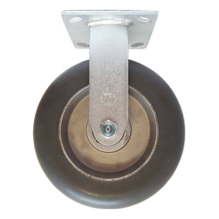 8" x 2" Dura Cushion Wheel Rigid Caster - 450 lbs. Capacity - Durable Superior Casters