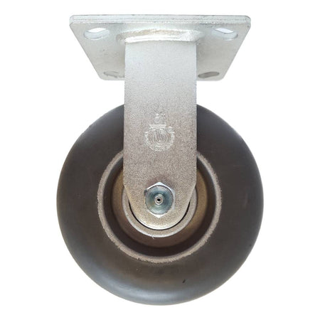 6" x 2" Dura Cushion Wheel Rigid Caster - 350 lbs. capacity - Durable Superior Casters