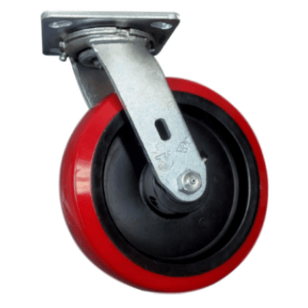 8" x 2" Poly-Pro Wheel Swivel Caster - 800 lbs. Capacity - Durable Superior Casters