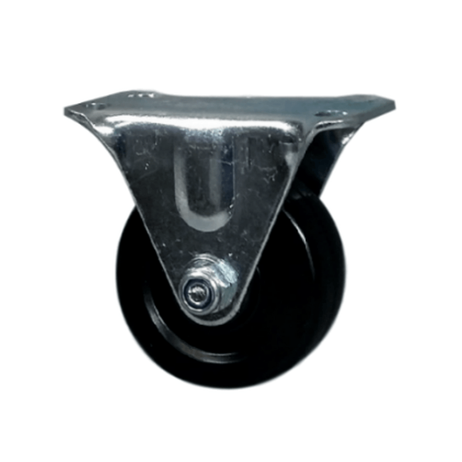 2" x 15/16" Soft Rubber Wheel Rigid Caster - 90 lbs. Capacity (4-Pack) - Durable Superior Casters