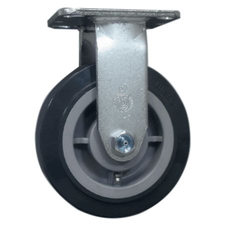 6" x 2" Polymadic Wheel Rigid Caster - 900 lbs. capacity - Durable Superior Casters