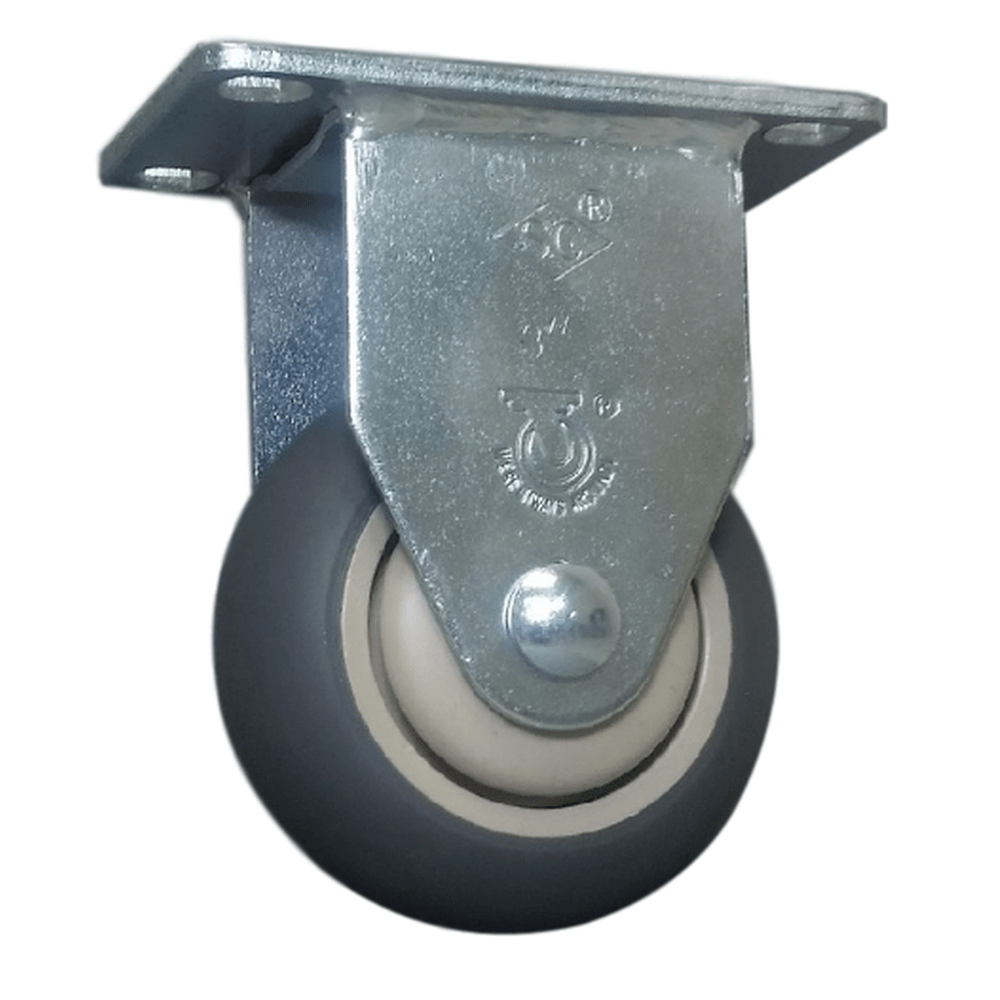 3" x 1-1/4" Thermo-Pro Wheel Rigid Caster - 210 lbs. Capacity - Durable Superior Casters