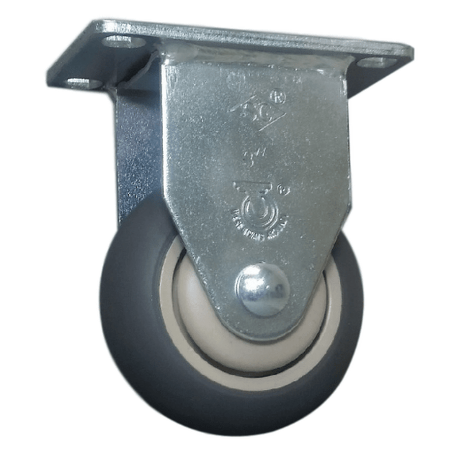 3" x 1-1/4" Thermo-Pro Wheel Rigid Caster - 210 lbs. Capacity - Durable Superior Casters
