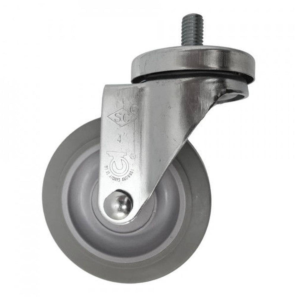 4" x 1-1/4" Nomadic Wheel Threaded Swivel Stem Caster (1/2") - Durable Superior Casters