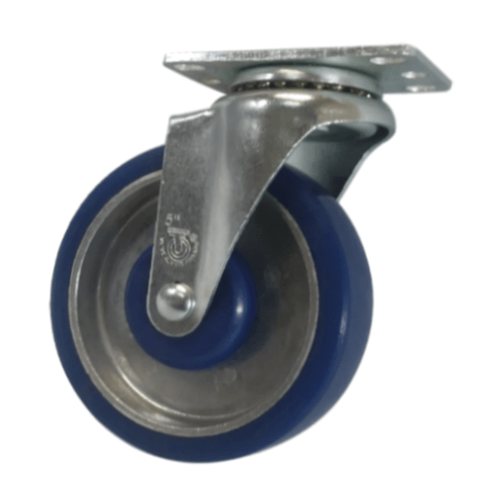 5" x 1-1/4" Polyon Aluminum Wheel Swivel Caster - 350 lbs. Capacity - Durable Superior Casters