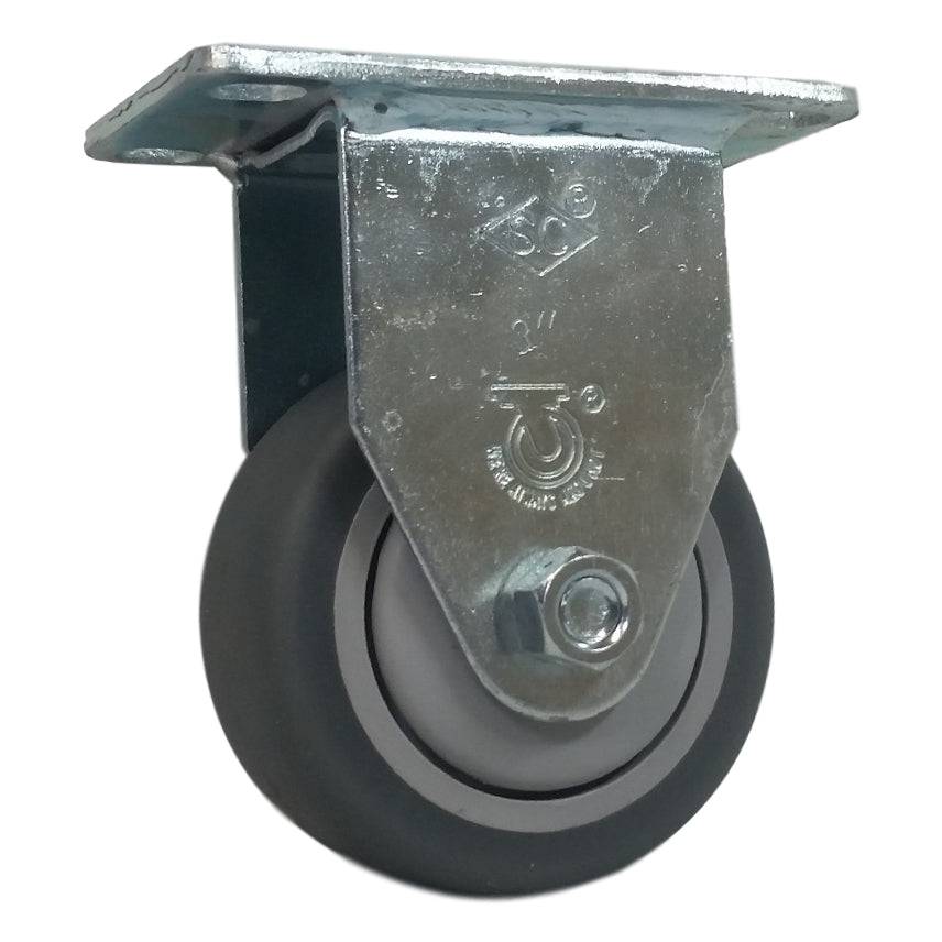 3" x 1-1/4" Thermo-Pro Wheel Rigid Caster - 210 lbs. Capacity - Durable Superior Casters