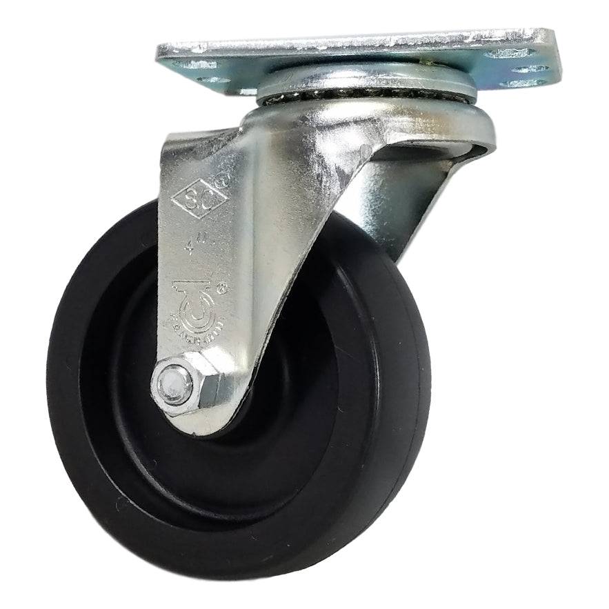 4" x 1-1/4" Polyolefin Wheel Swivel Caster Stainless Steel - Durable Superior Casters
