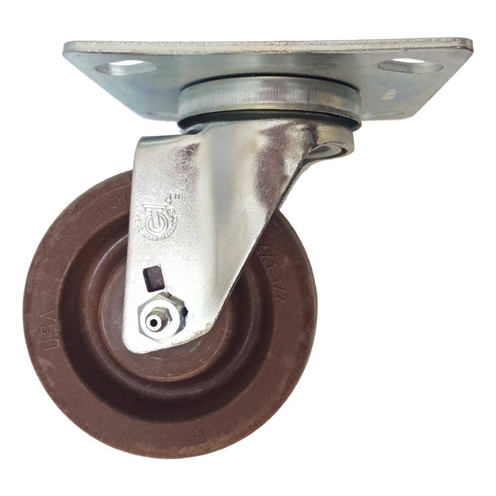 3" x 1-1/2" High Temp. Brimstone Wheel Swivel  Caster - 350 lbs. capacity - Durable Superior Casters