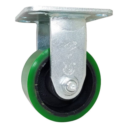 4" x 2" Polyon Cast Wheel Rigid Caster - 800 lbs. Capacity - Durable Superior Casters
