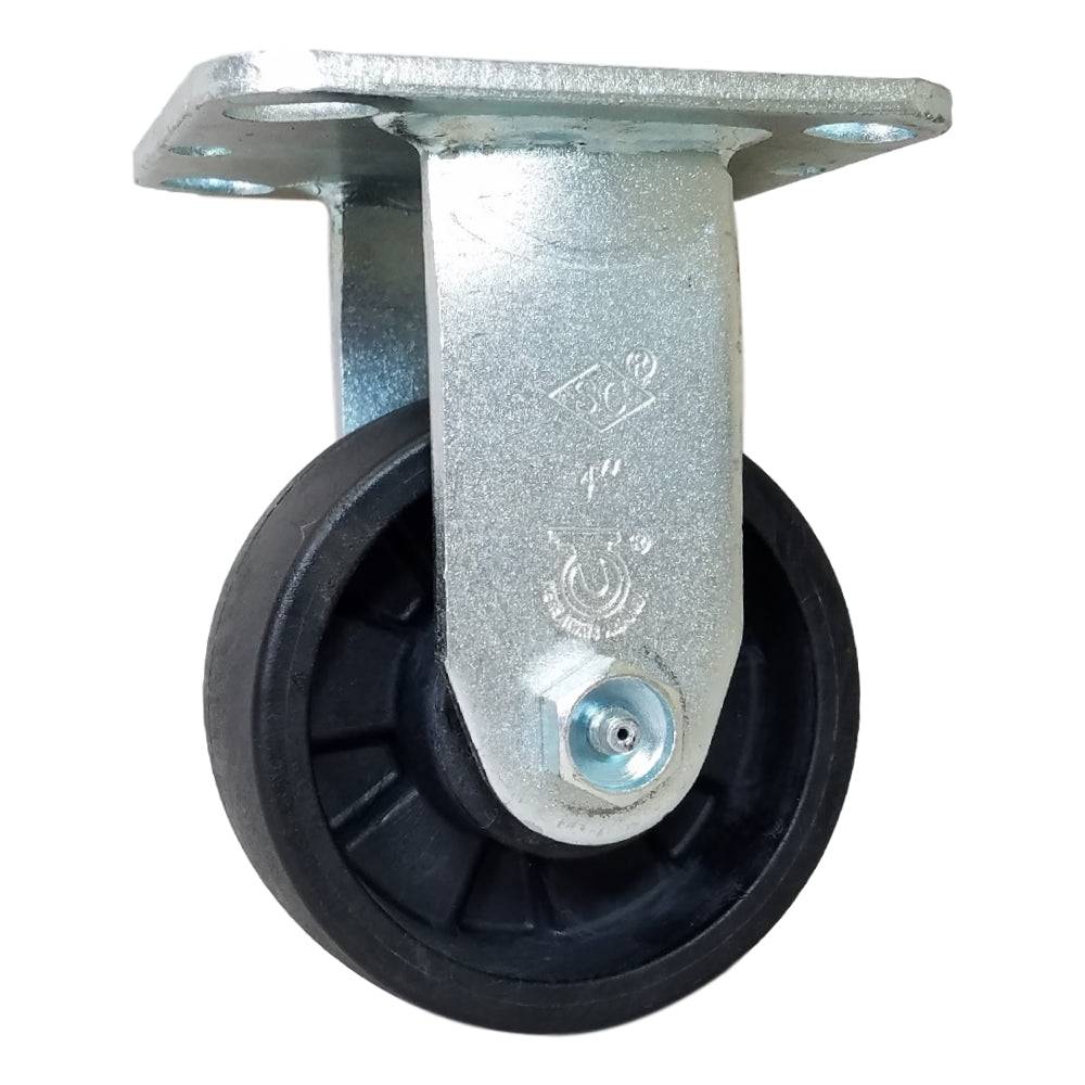 4" x 2" MaxRok Wheel Rigid Caster - 800 lbs. Capacity - Durable Superior Casters