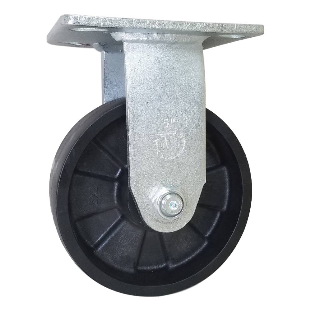 5" x 2" MaxRok Wheel Rigid Caster - 1000 lbs. Capacity - Durable Superior Casters