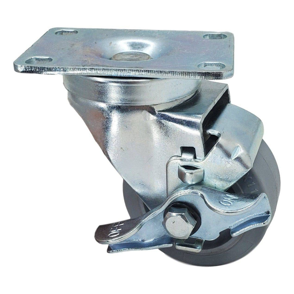 3" x 1-1/4" Nomadic Wheel Swivel Caster w/ Top-Lock Brake - Durable Superior Casters - product view 1