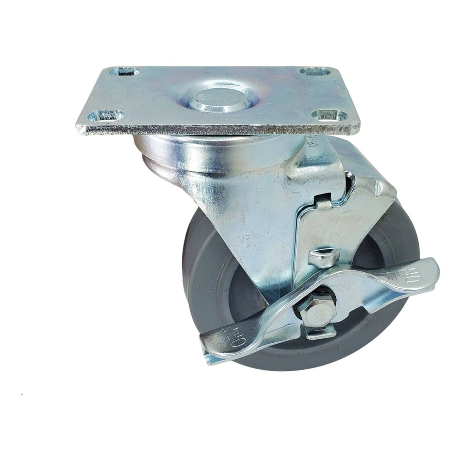 4" x 1-1/4" Nomadic Wheel Swivel Caster w/ Top Lock Brake - Durable Superior Casters - product view 1