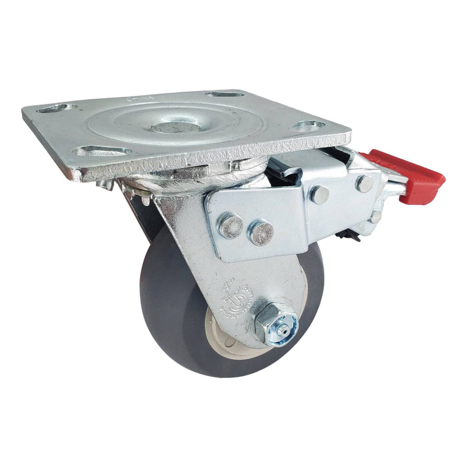 4" x 2" Thermo-Pro Wheel Swivel Caster W/ Total Lock Brake - Durable Superior Casters - product view 1