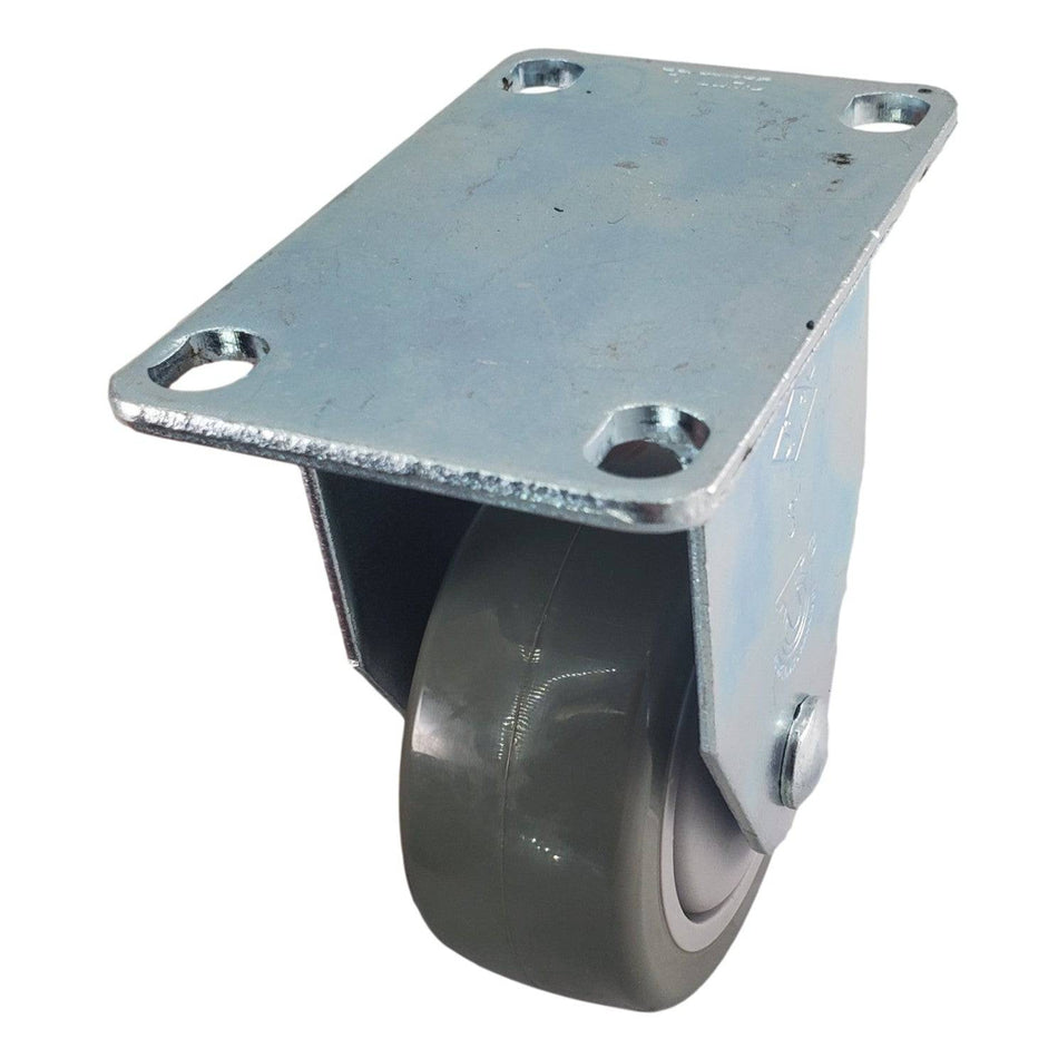 3" x 1-1/4" Poly Pro Wheel (Gray) Rigid Caster - Durable Superior Casters - product view 2