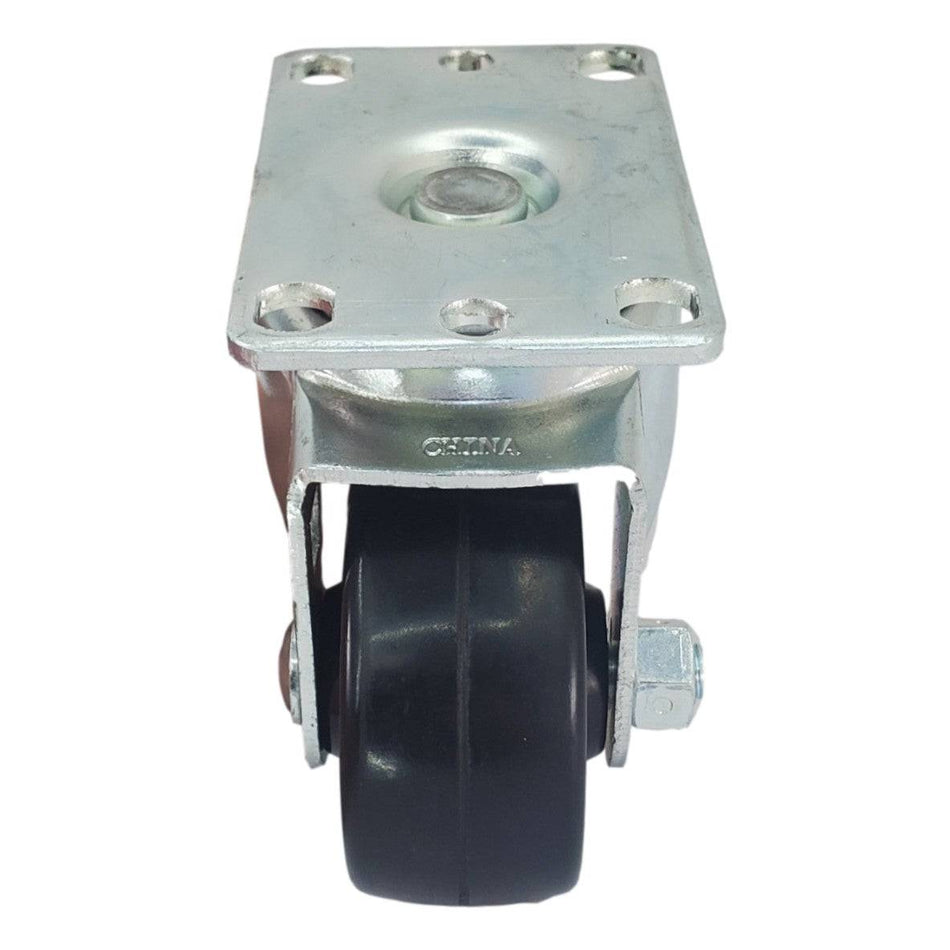 2-1/2" X 1-1/4" Soft Rubber Wheel Swivel Caster - Durable Superior Casters - product view 2