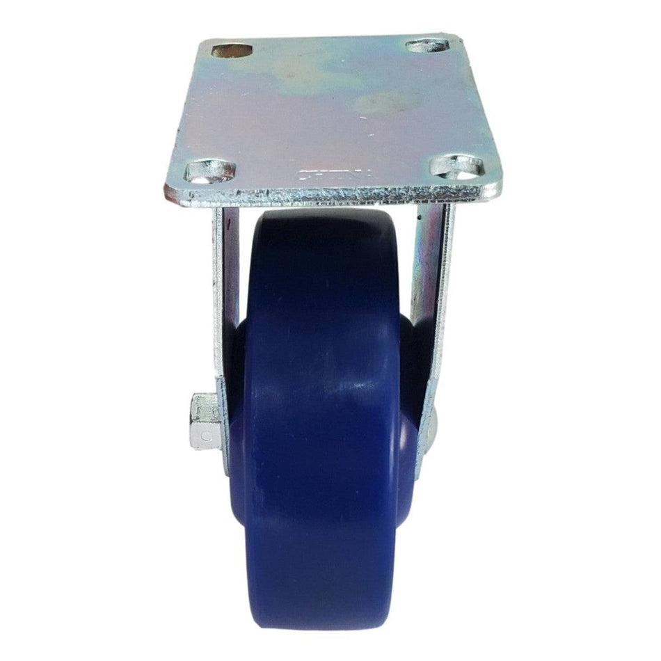 4" x 1-1/4" Polyon Aluminum Wheel Rigid Caster - Durable Superior Casters - product view 2