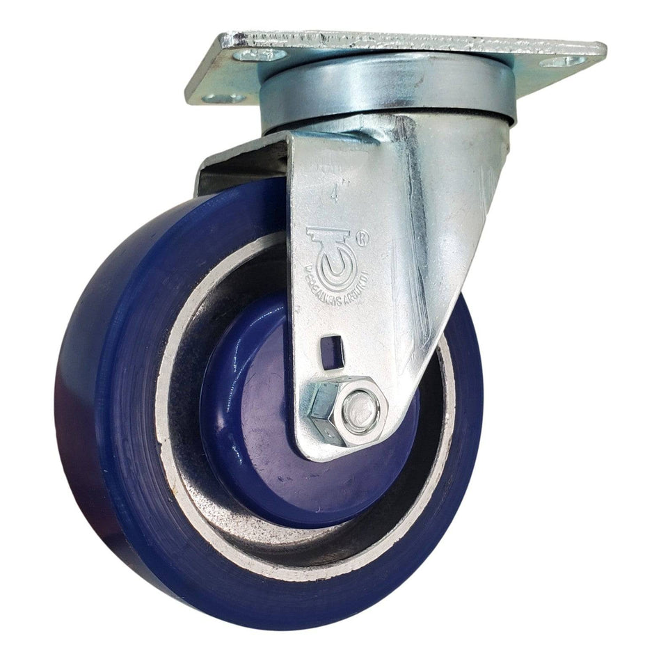 4" x 1-1/4" Polyon Aluminum Wheel Swivel Caster - Durable Superior Casters - product view 1