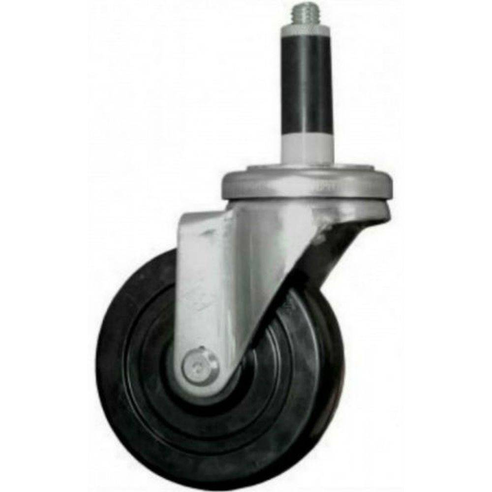 4" x 1-1/4" Hard Rubber Swivel Stem Caster, Exp. Adapter, 350 lb Cap. - Durable Superior Casters