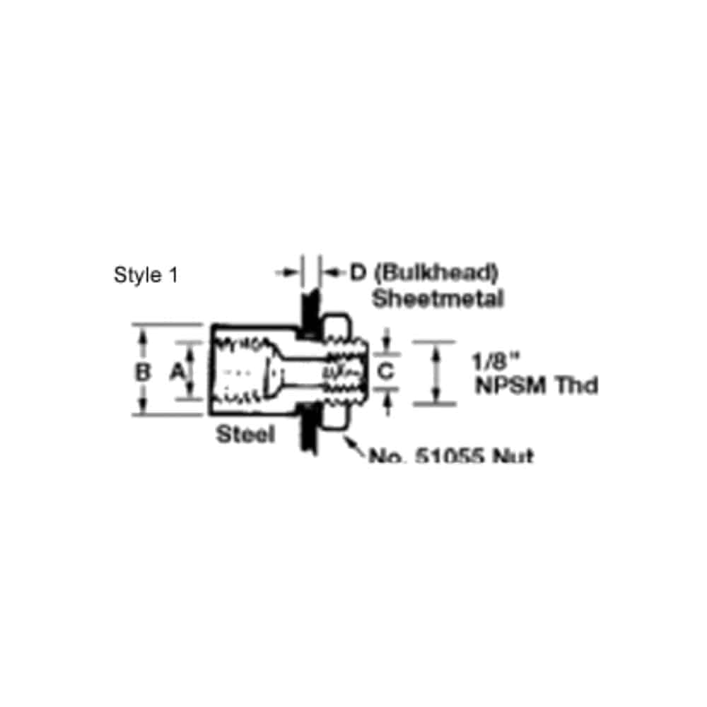 Bulkhead Adapter - Lincoln Industrial