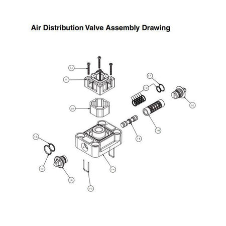 Air End Kit For Diaphragm Pump Models: 85623 & 85626 - Lincoln Industrial